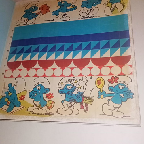 Magazine Smurfs Stickers on the Trip No 3 1983 unused