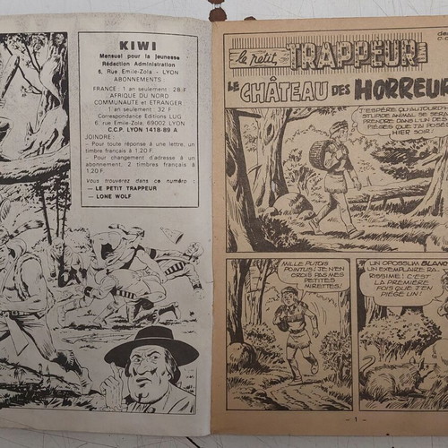 Kiwi Blek comic used, French edition March 1979
