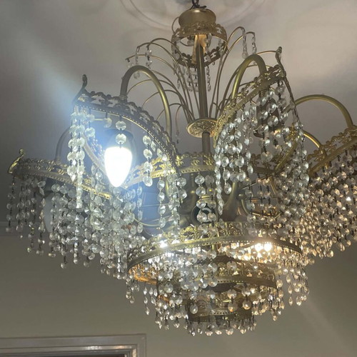 Lighting set with Swarovski crystals, like new, 3 pieces, gold