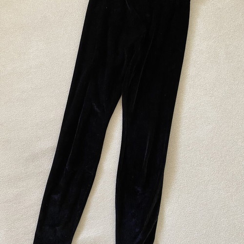 Calzedonia black velvet leggings, size M