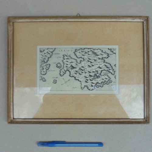 Map of Kythera Renaissance original reprint 32x24 cm