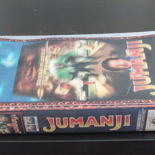 Jumanji VHS tape with Robin Williams, 3D cover, Greek subtitles