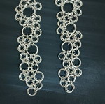 Handmade silver earrings with rings