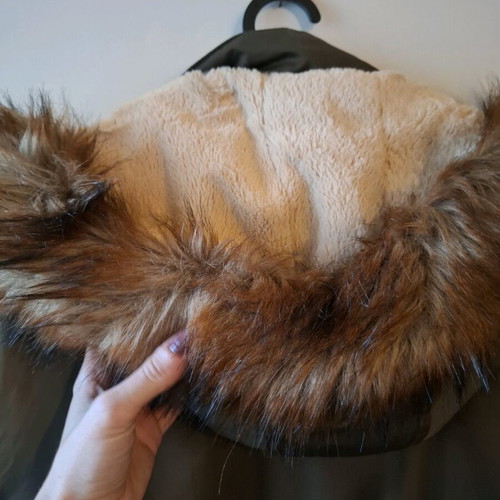 Long olive Clockhouse jacket used, size small