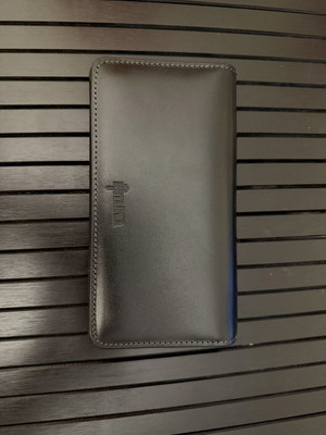 Tarwa long wallet, genuine black leather