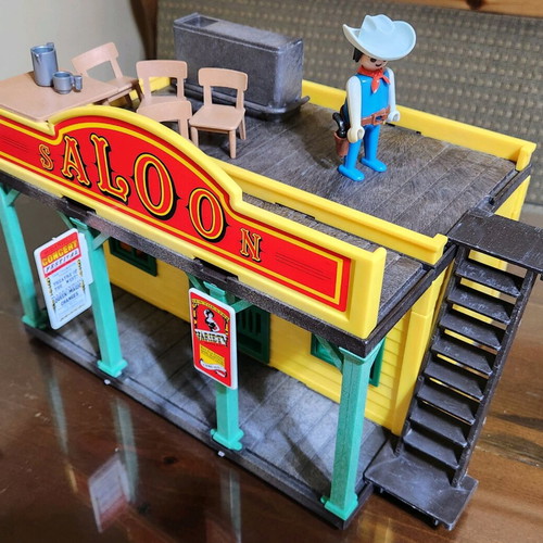 Playmobil 3461 Saloon used vintage collectible western building