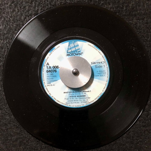Stevie Wonder Master Blaster (Jammin') vinyl 7", 45 RPM, single used
