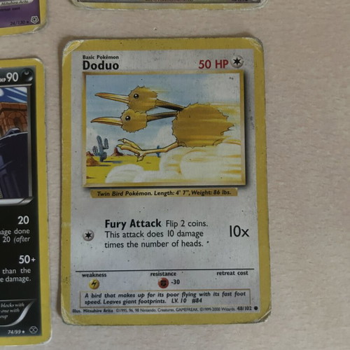 Pokemon cards used, set of 8