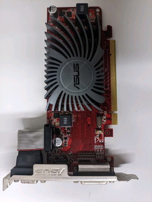 Asus HD5450 SL graphics card used, 2 GB DDR3, PCI Express 2.1