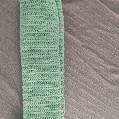 Children's mint scarf new, soft and warm