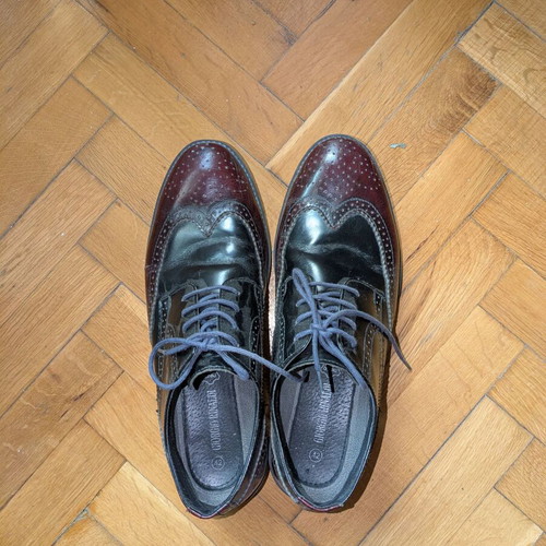 Georgio Rinaldi shoes used, size 42, black and red