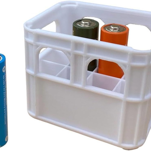 AA battery case in beer crate shape new