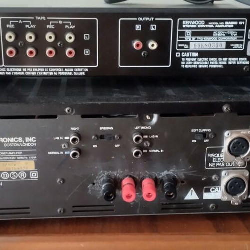 Kenwood Basic C1 preamplifier and NAD 2600 high-end power amplifier