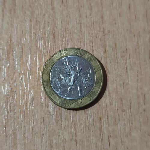 10 Francs France bimetallic coin 1989 used