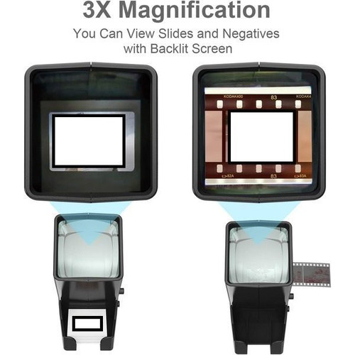 DIGITNOW! 35 mm Slide Viewer with 3x Magnification and LED Light