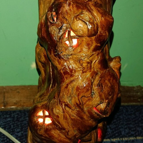 Root Night Lamp like new, unique, made in Sweden