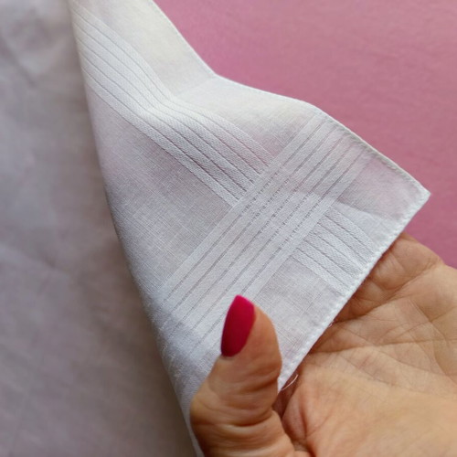 Vintage white cotton handkerchiefs set of 2 like new, 39x39 cm