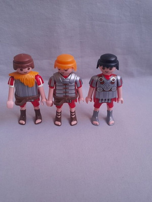 Playmobil three Roman soldiers used, different figures