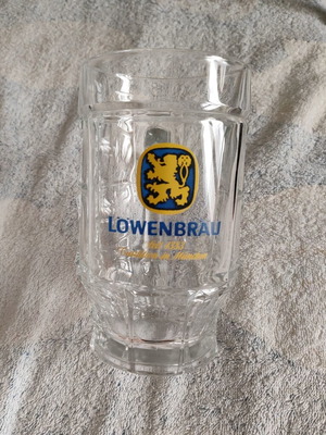 Lowenbräu 0.5l Vintage Beer Glass like new