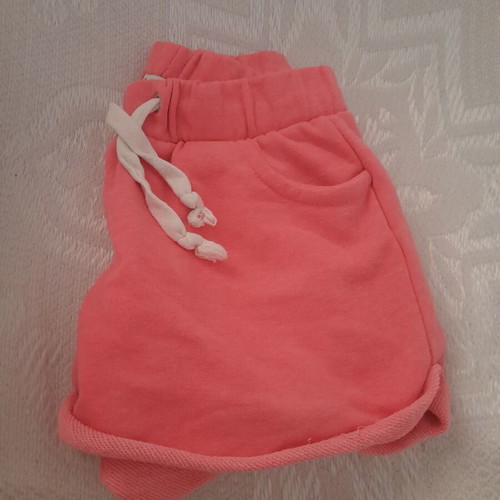 Bershka pink shorts with drawstring, new