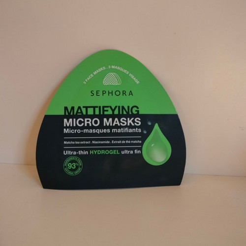 Micro Masks hydrogel pack of 3 with matcha tea extract new