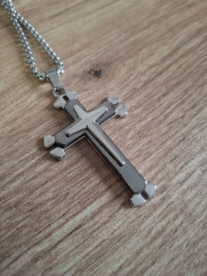 Cross necklace stainless steel new