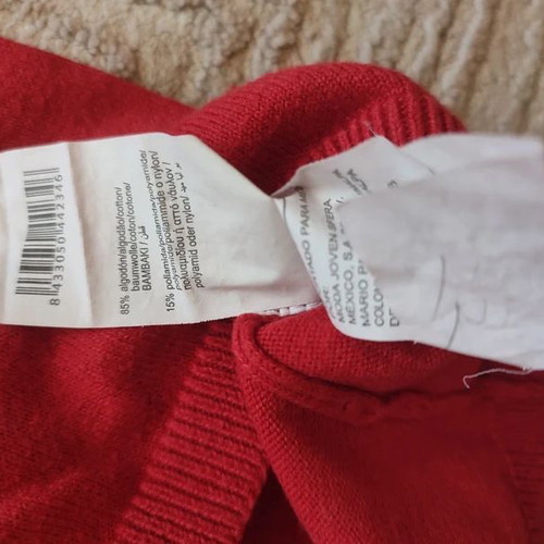 Sfera knitted blouse size 9-10, like new, red
