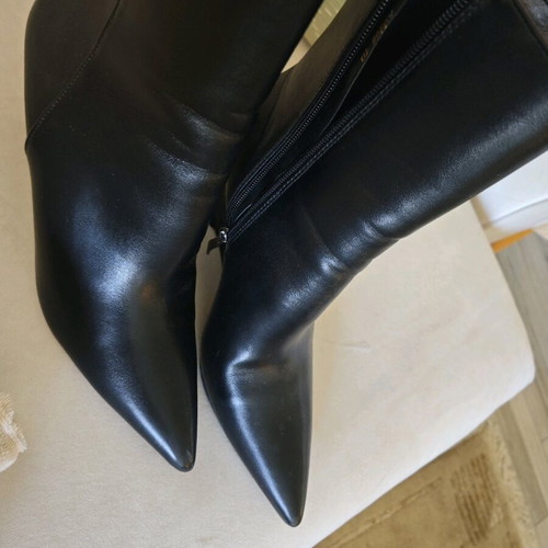 Women's ankle boots new, 8 cm platform, size 40, black