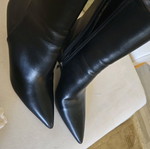 Women's ankle boots new, 8 cm platform, size 40, black