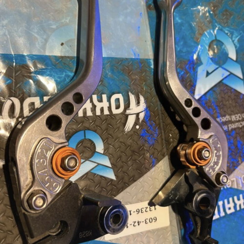 Kawasaki Z750 adjustable aluminum levers used