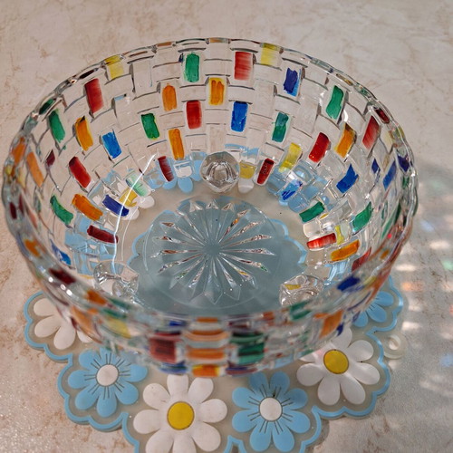Glass Massive Candy Dish like new