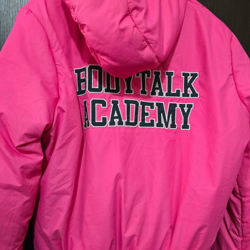 BodyTalk jacket used, size Large, pink