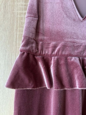 Rien No Small velvet midi dress like new, purple