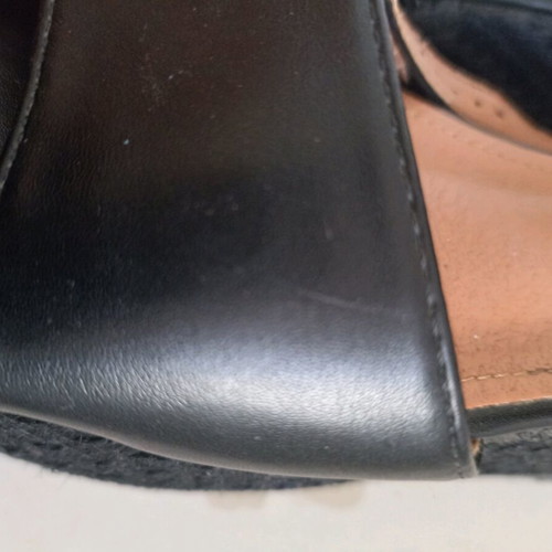 Tsoukalas Shoes platform black 39 leather used