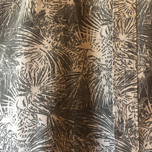 Indicode men's short-sleeve shirt medium linen mix used, tropical print