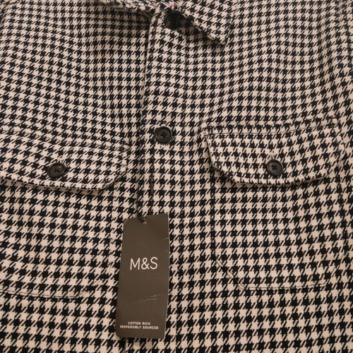 Marks & Spencer coat new, size M, black and white