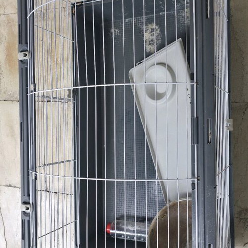 Ferplast Rabbit and Rodent Cage XL used, metal mesh