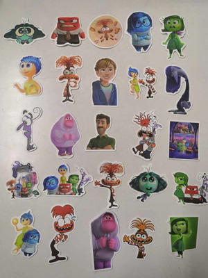 Inside Out stickers set of 25 new for laptop, skateboard, mobile