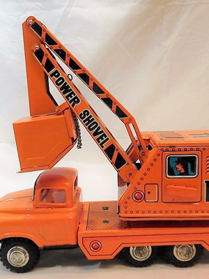 Tin old ASC power shovel truck unused
