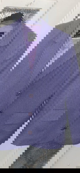 Σακάκι Μάλλινο μωβ -μέντας.ΑΝΝΑ Riska size:small