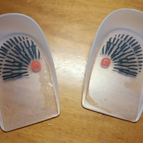 Christou1910 silicone heel lifts pair, 1.5 cm height, shock absorbing