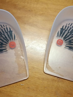 Christou1910 silicone heel lifts pair, 1.5 cm height, shock absorbing