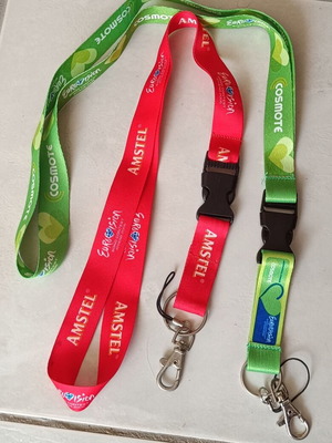 Eurovision Son Contest 2006 Athens collectible keychain neck straps new
