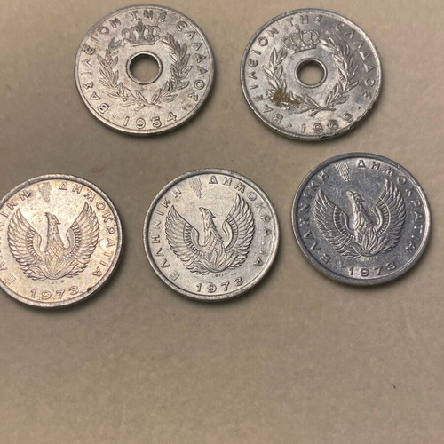 20 Lepta Coin Collection 19-54-1973 New