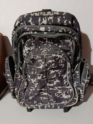 Polo school bag with wheels and handle
