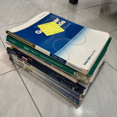 English Language Learning Books used, large pack with Webkids, Real English, ECPE Honors, MSU