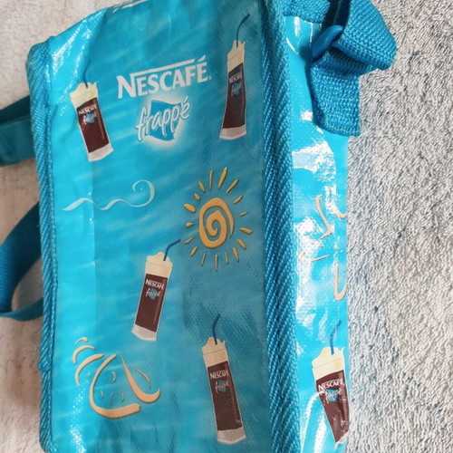 Nescafé frappé insulated shoulder bag used, vintage collectible
