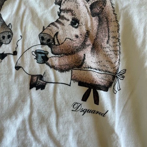 Dsquared2 small t-shirt like new, cotton, white, size S