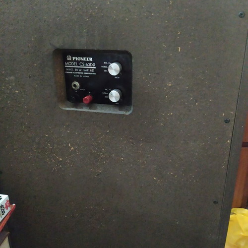 Pioneer CS 63 DX speakers used, 4-way wooden, pair