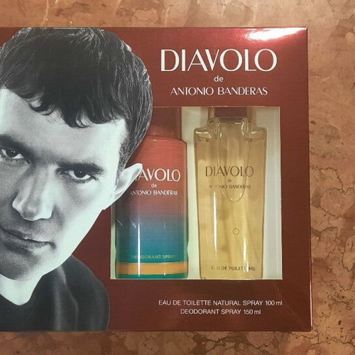 Vintage Antonio Banderas DIAVOLO gift set Eau de Toilette 100 ml and Deodorant Spray 150 ml new
